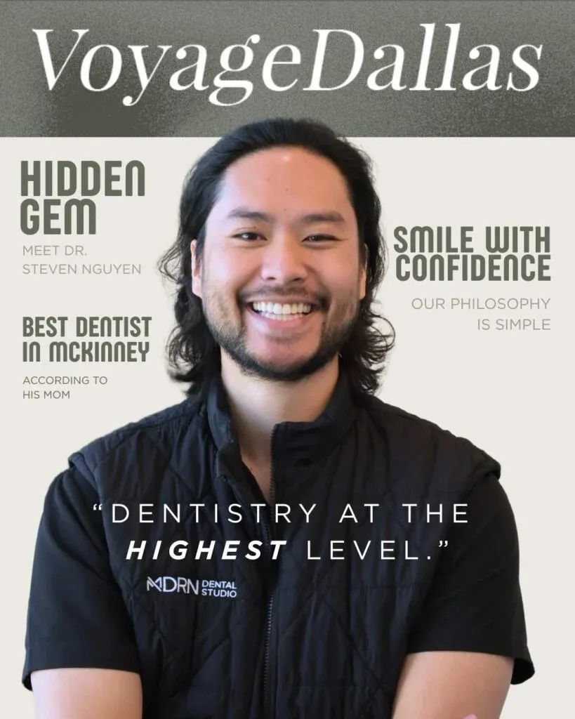 Dr. Steven Nguyen, DDS, Founder of MDRN Dental Studio, featured in VoyageDallas magazine